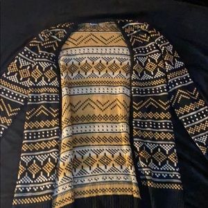 HANNAH printed sweater/cardigan